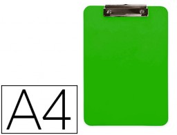 Carpeta con pinza Q-Connect A4 plástico verde